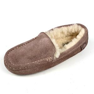 Fireside by Dearform Womens Maive Suede Sherpa Lined Slipper Size 7